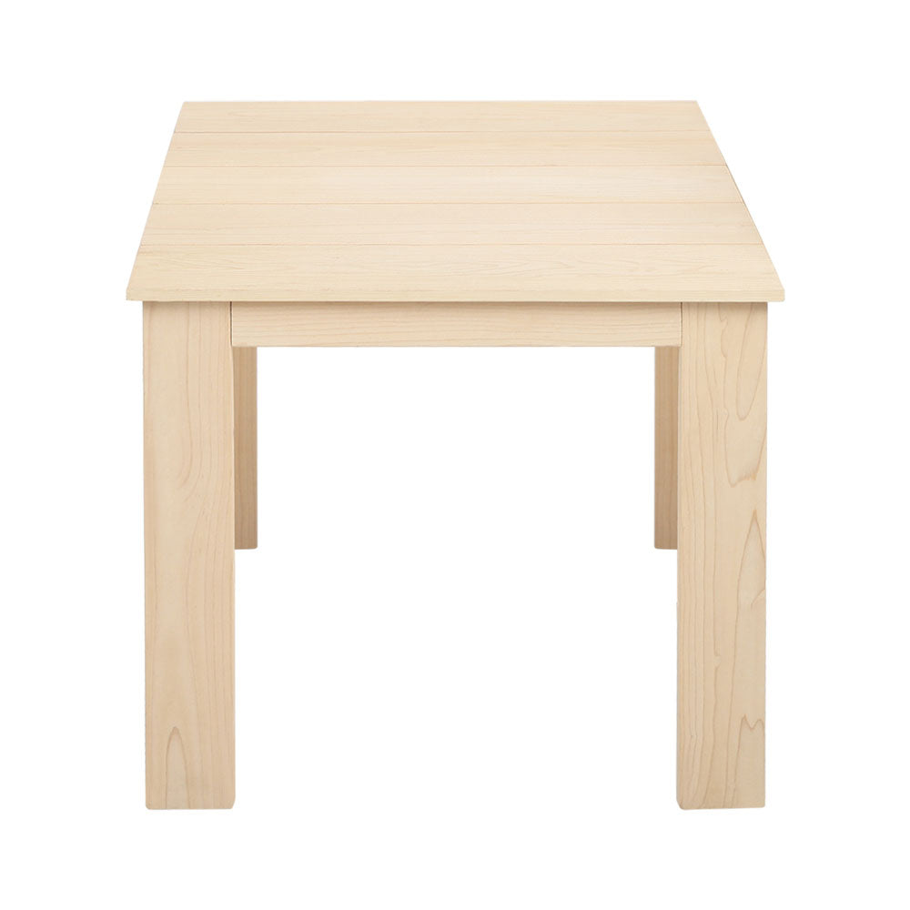 Gardeon Coffee Side Table Wooden Desk Outdoor Furniture Camping Garden Natural - SuperSaverAU - view 3