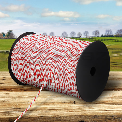 Giantz Electric Fence Poly Rope with Stainless Steel Strands - 500m