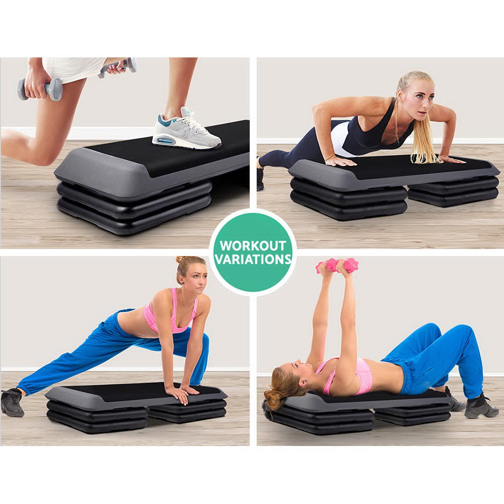 Everfit 2X Aerobic Step Riser Exercise Stepper Block Gym Home Fitness - SuperSaverAU - view 4