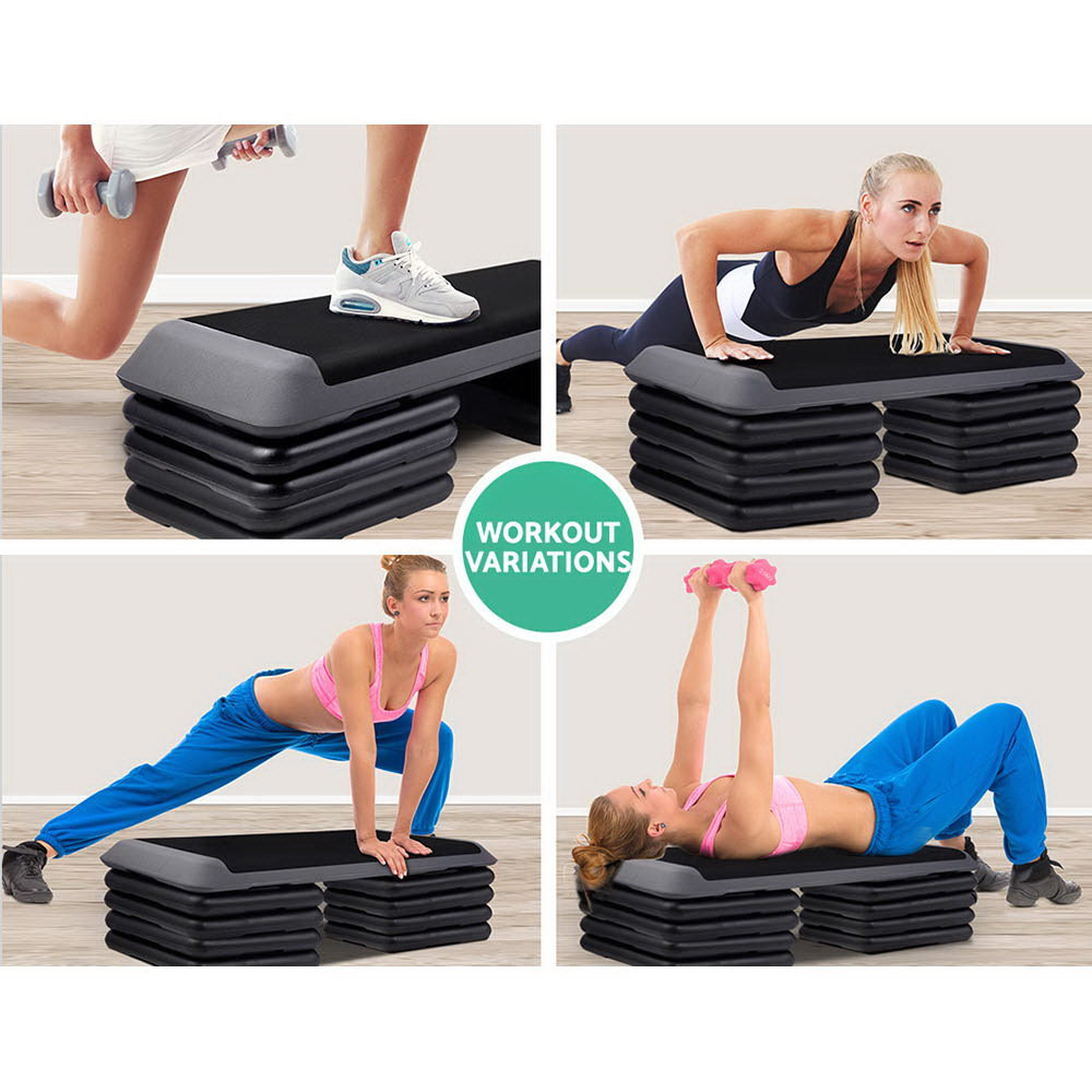 Everfit 4X Aerobic Step Riser Exercise Stepper Block Gym Home Fitness - SuperSaverAU - view 4