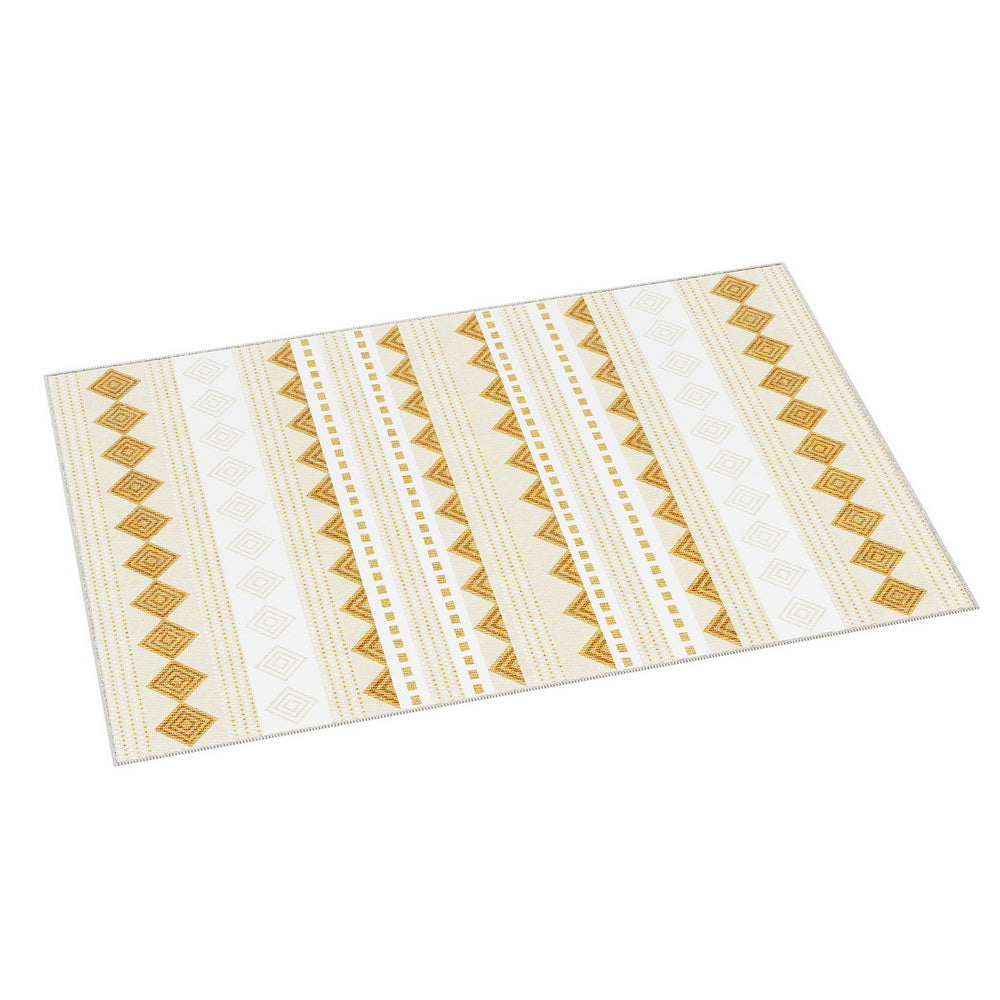 Artiss Ella Floor Rug 160x230cm Crystal Velvet Bohemian Style Washable Non-Slip - SuperSaverAU - view 6