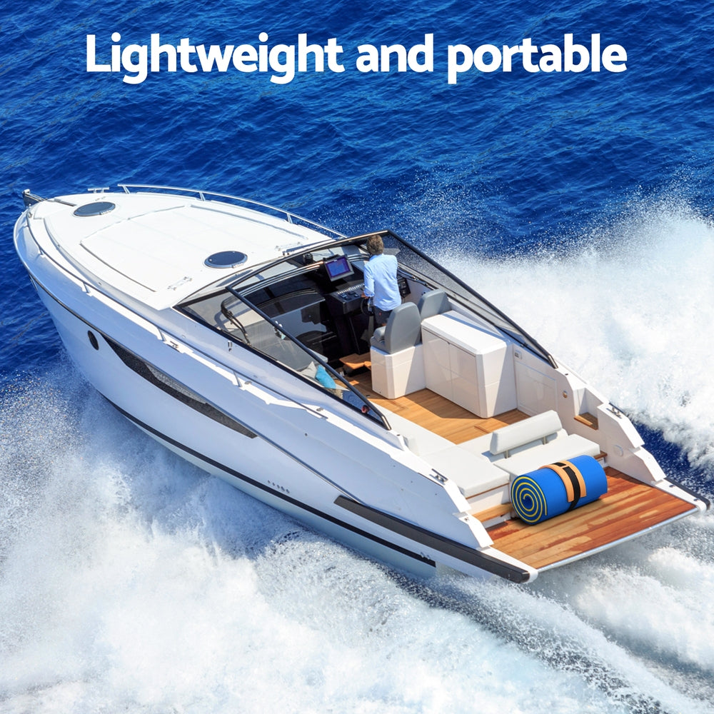 Weisshorn Floating Mat 55x180cm, XPE Foam, Lightweight, UV-Resistant, Blue - SuperSaverAU - view 5