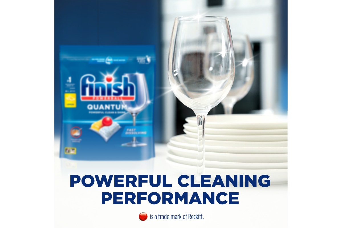 Finish Quantum All In One Lemon 400 Dishwashing Tablets (4 x 100 Pack)