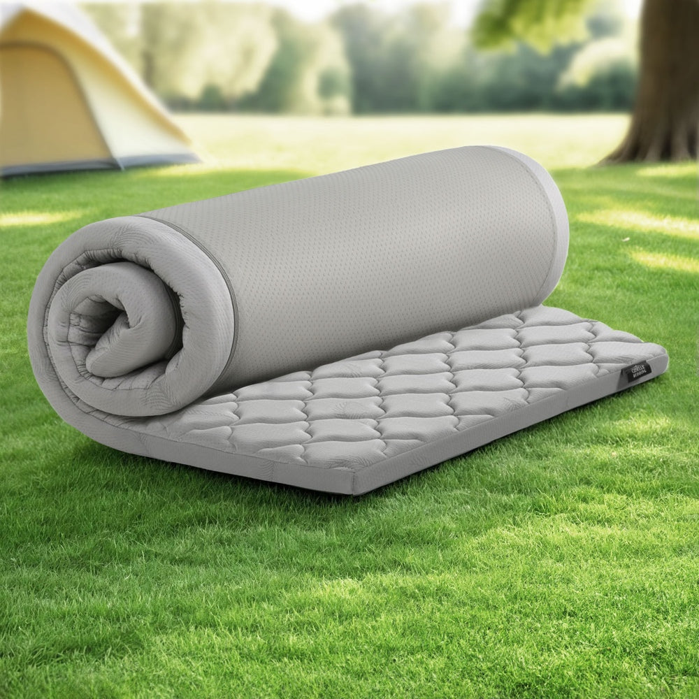 Giselle Bedding Single Foldable Camping Mattress - Grey