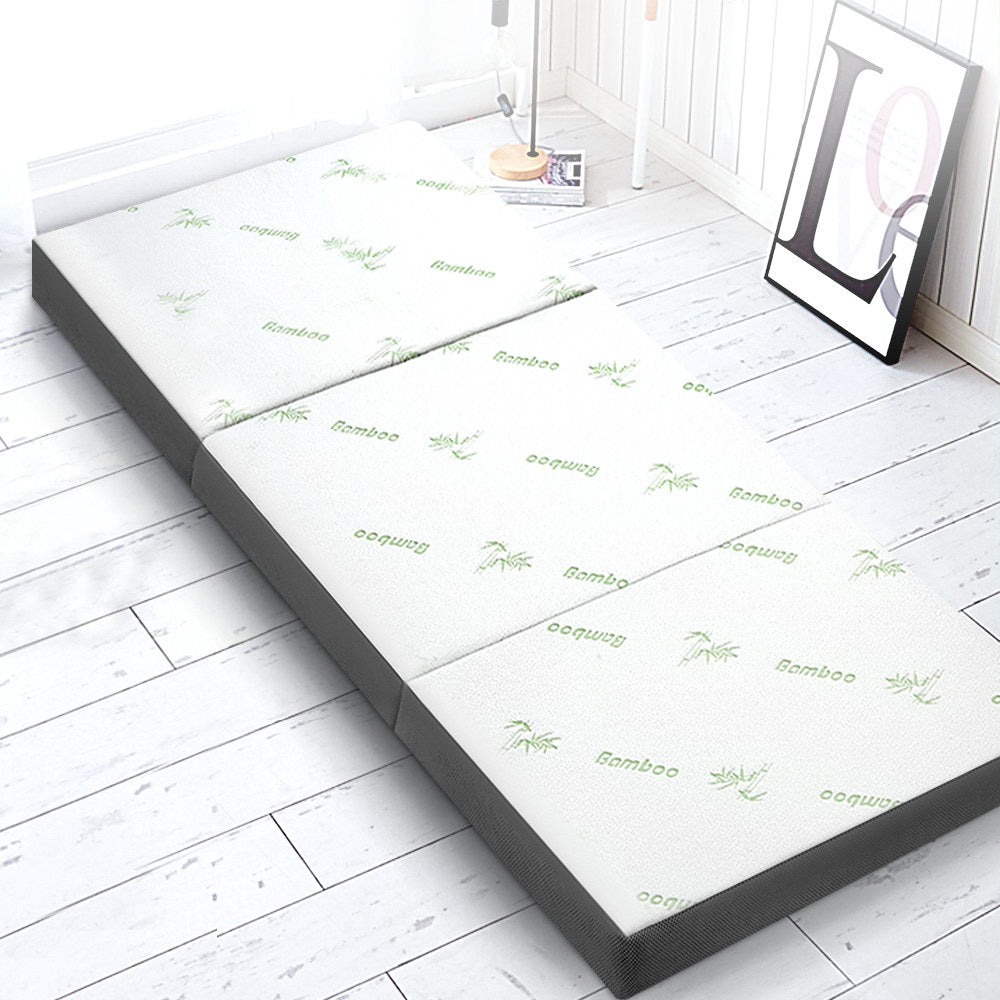 Giselle Bedding Foldable Mattress Folding Foam Single Bamboo - SuperSaverAU - view 7
