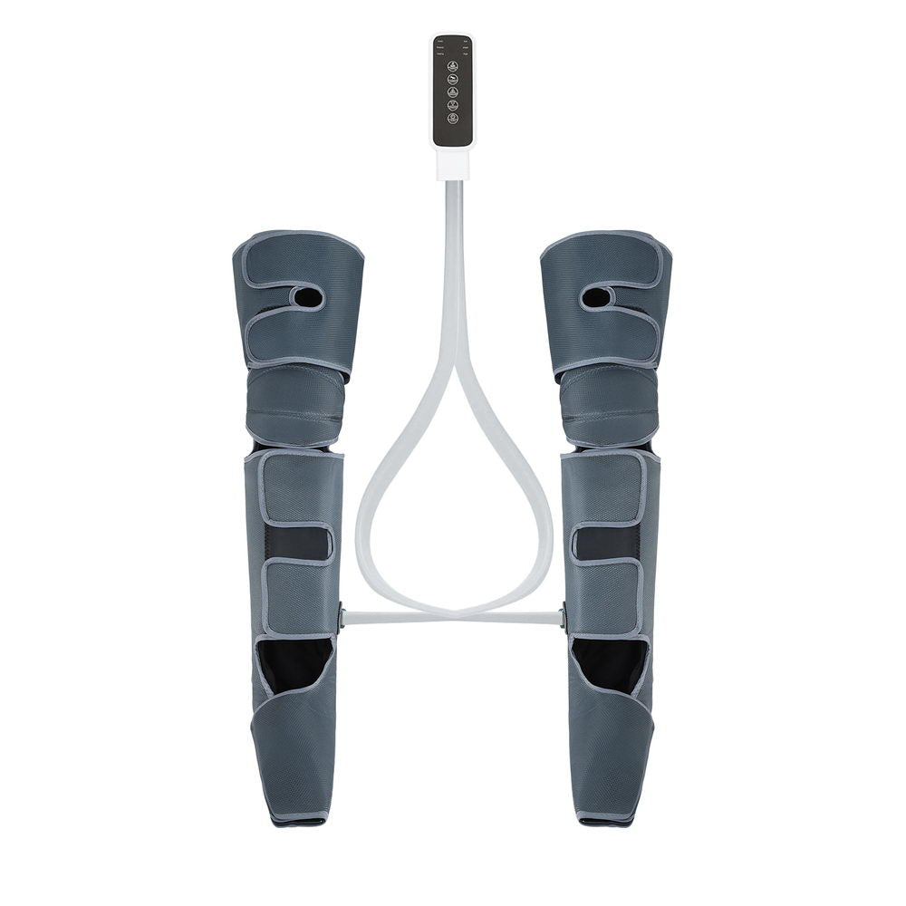 Livemor Grey Air Compression Leg and Foot Massager with Heat and 3 Modes