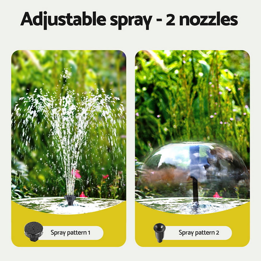 Gardeon Solar Water Pump Fountain 1190L/H 6FT with Adjustable Nozzles - SuperSaverAU - view 7