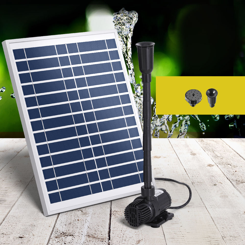 Gardeon Solar Outdoor Fountain Pump 610L/H with Adjustable Height & 2 Nozzles - SuperSaverAU - view 6