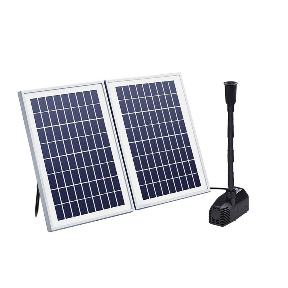 Gardeon Solar Pond Pump Kit with 2 Panels, 1600L/H - SuperSaverAU - view 1