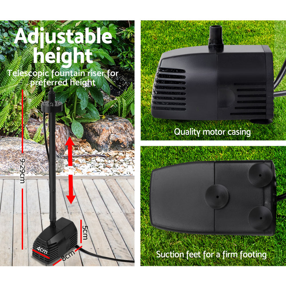 Gardeon Solar Powered Fountain 4FT with Battery Kit & LED Lights - SuperSaverAU - view 3