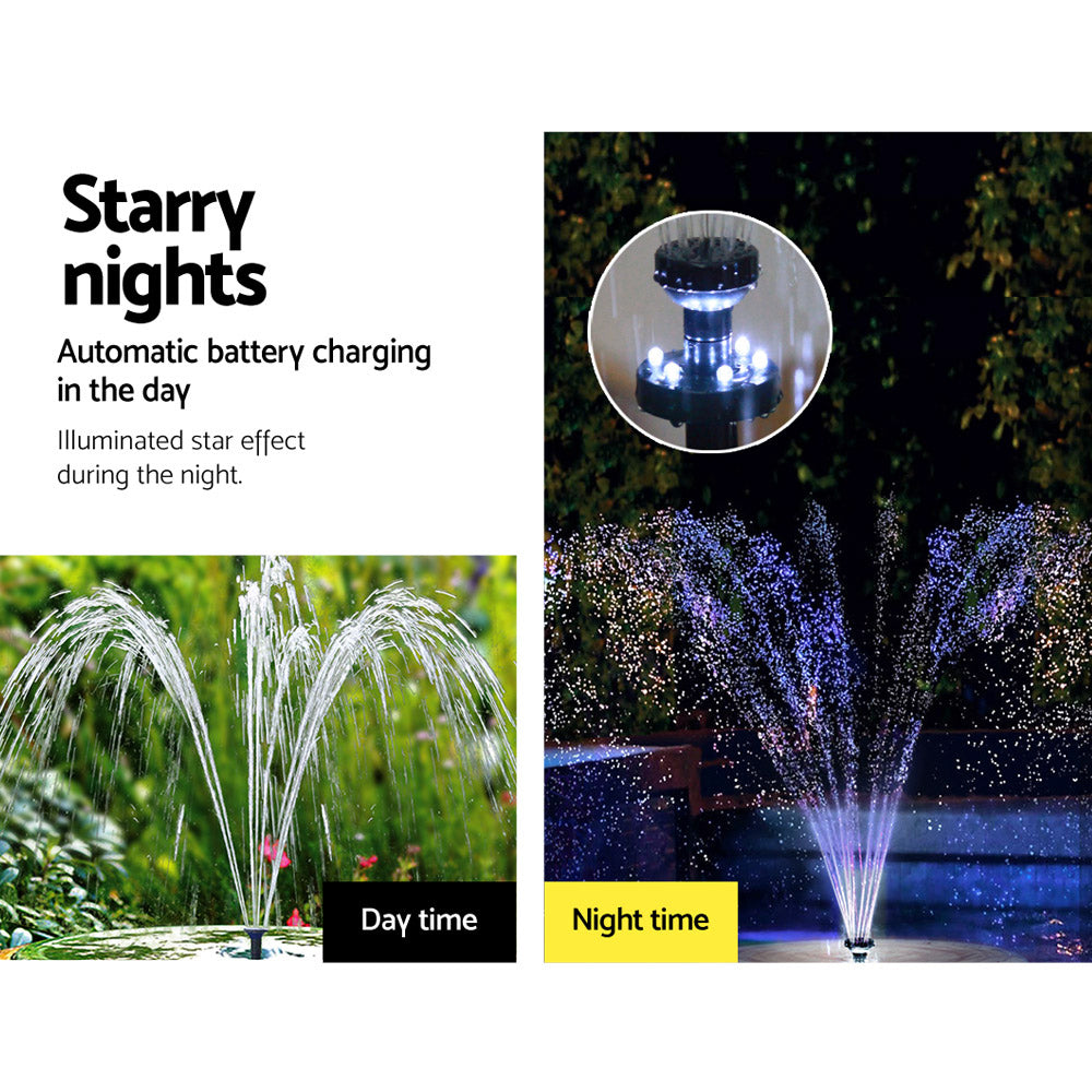 Gardeon Solar Powered Fountain 4FT with Battery Kit & LED Lights - SuperSaverAU - view 4