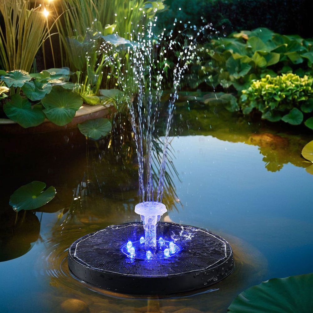 Gardeon Solar Outdoor Fountain Pump 200L/H with LED Light & 6 Nozzles - SuperSaverAU - view 6