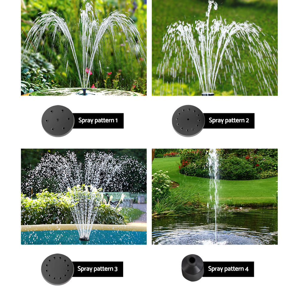 Gardeon Solar Powered Fountain 4.3FT with Battery Kit & LED Lights - SuperSaverAU - view 6