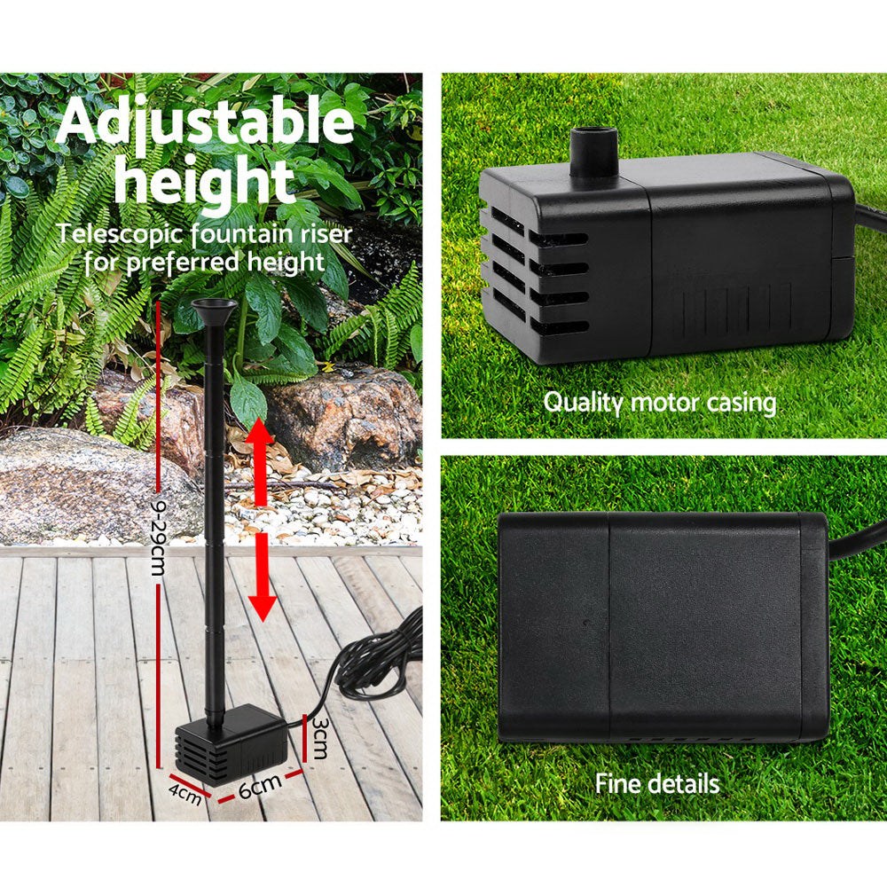 Gardeon Solar Powered Fountain Kit 4FT - Energy Efficient, Easy Set-Up - SuperSaverAU - view 2