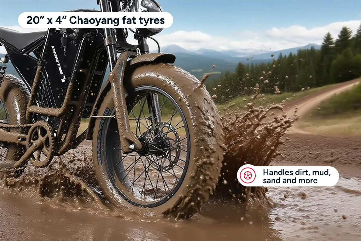Fortis FatBro Plus 48V 13Ah Fat Tyre Electric Bike