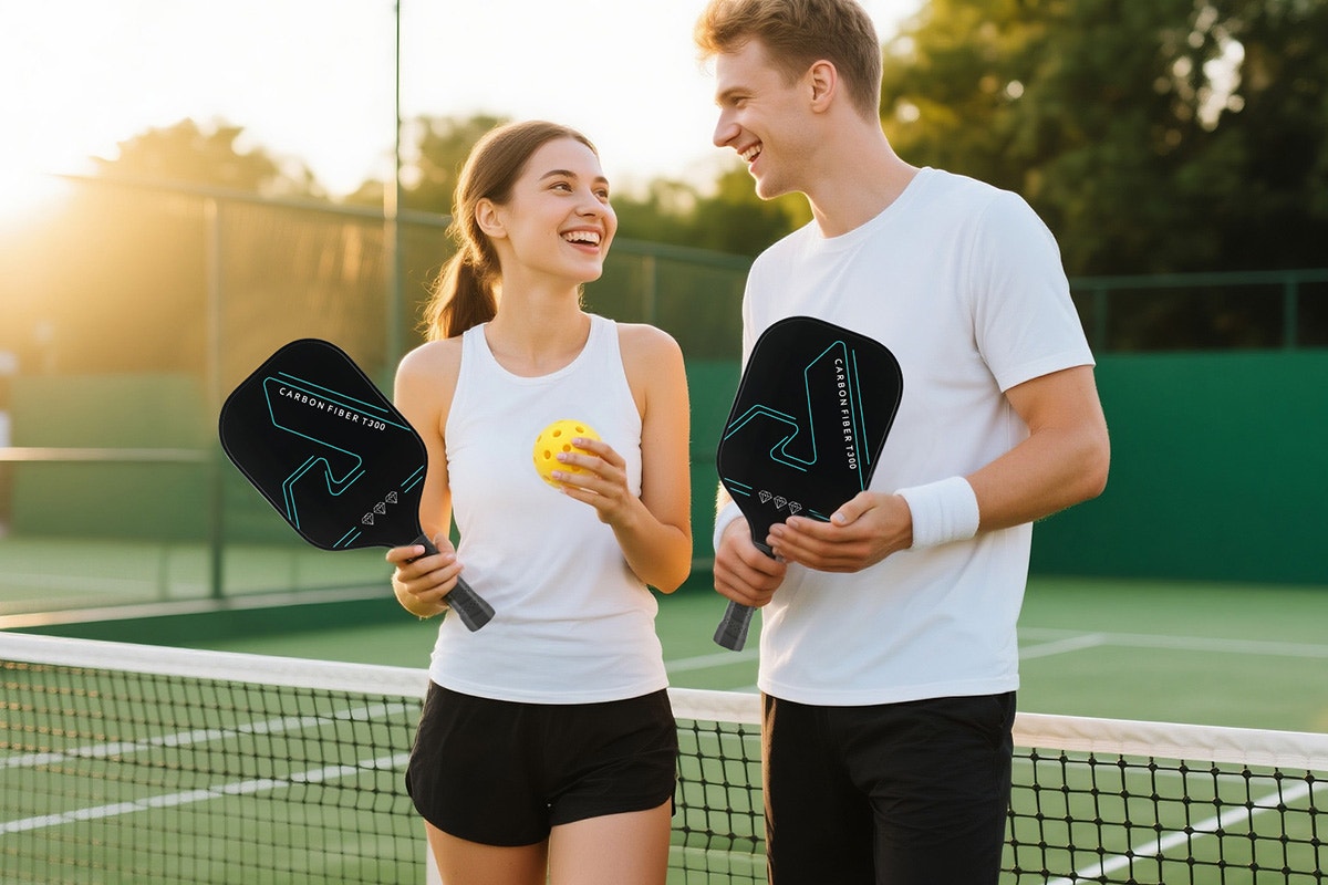 Fortis Carbon Fibre Pickleball Paddle and Ball Set