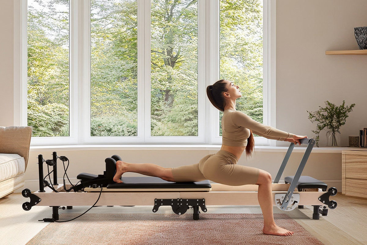 Fortis Premium Foldable Wooden Reformer Pilates Machine