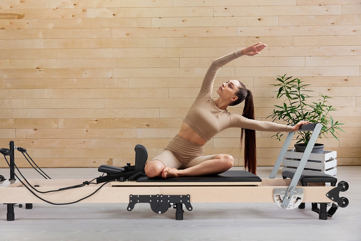 Fortis Premium Foldable Wooden Reformer Pilates Machine