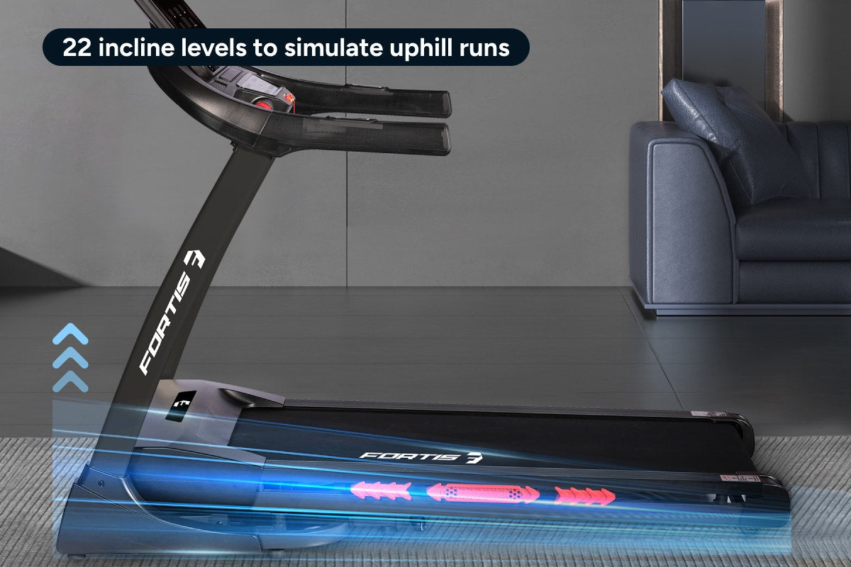 Fortis 560mm Foldable Incline Treadmill