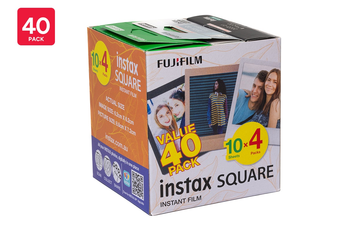 Fujifilm Instax Square Film Value - 40 Pack - SuperSaverAU - view 1