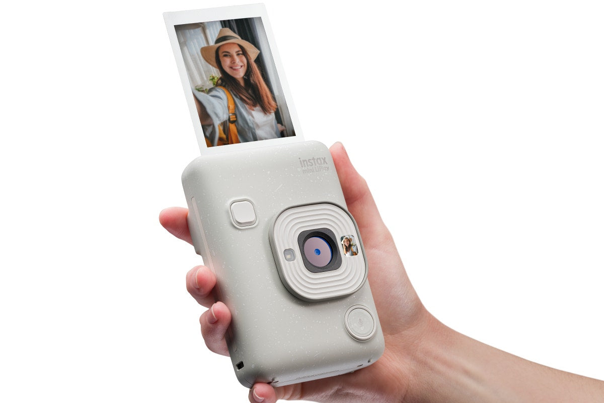 Fujifilm Instax Mini LiPlay 2-in-1 Hybrid Instant Camera and Smartphone Printer 2024 (Misty White)