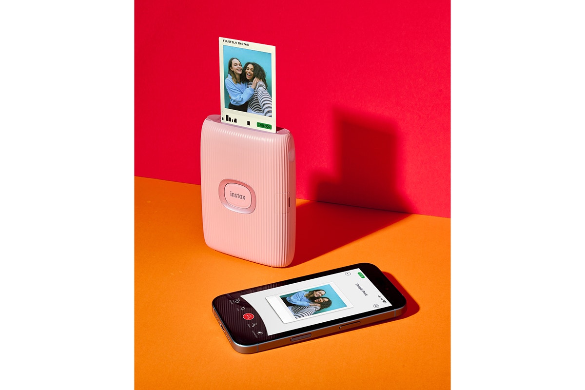 Fujifilm Instax Mini Link 2 Smartphone Printer Bundle (Soft Pink)