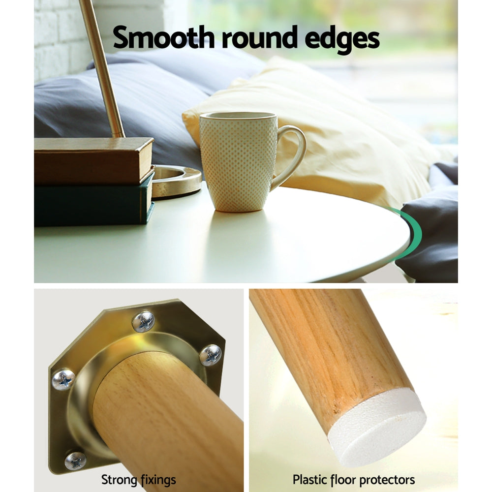 Artiss Coffee Table Round 50CM Callix - SuperSaverAU - view 5