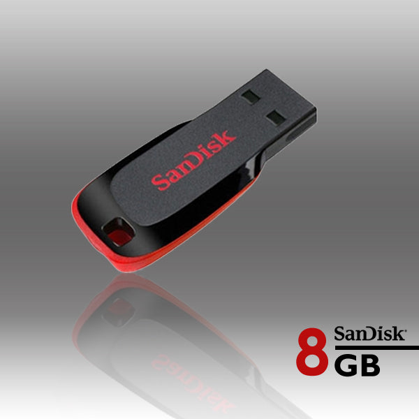 Sandisk Cruzer Blade CZ50 8GB USB Flash Drive Black Red Hi-Speed USB - SuperSaverAU - view 1