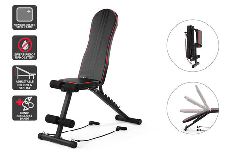 Fortis Adjustable FID Sit Up & Weight Bench | SuperSaverAU