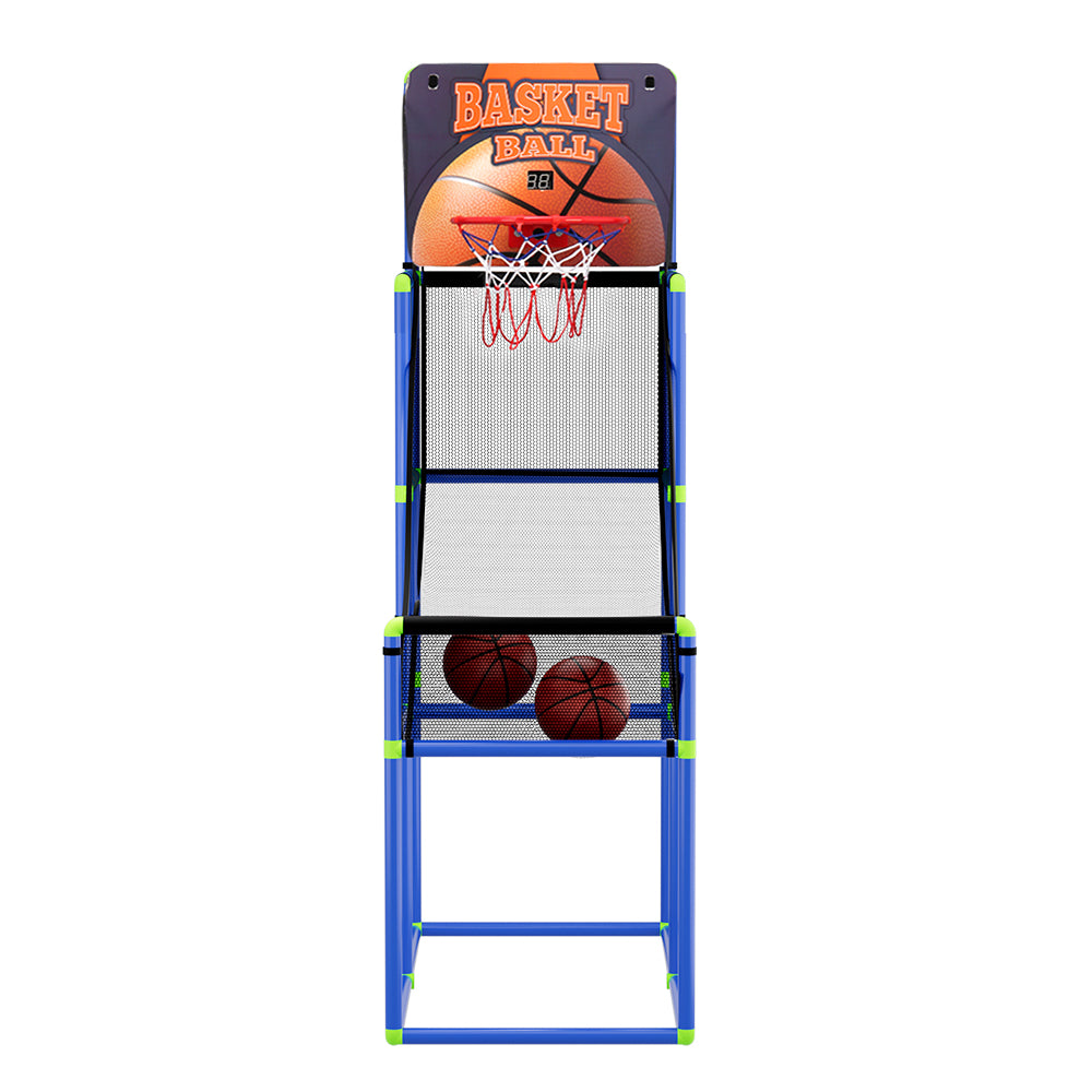 Basketball Arcade Game Electronic Scorer 3 Games Adjustable Kids Blue - SuperSaverAU - view 3
