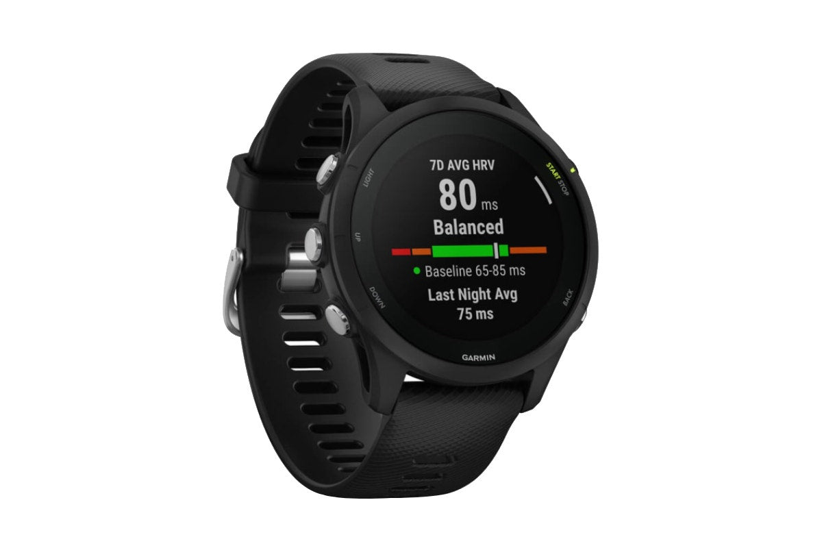 Garmin Forerunner 255 Music Smart Sports Watch (Black, 46mm)