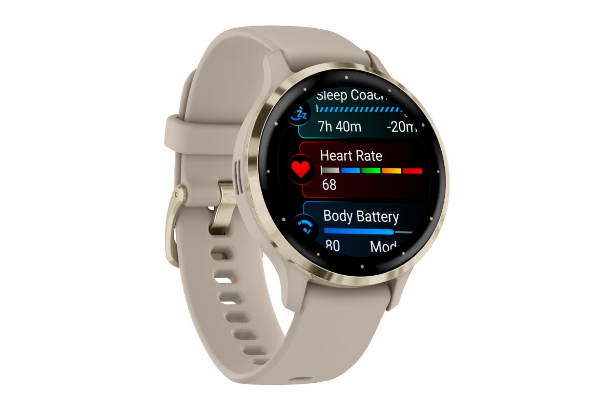 Garmin Venu 3S Smart Sports Watch (French Grey/Soft Gold; 41mm)