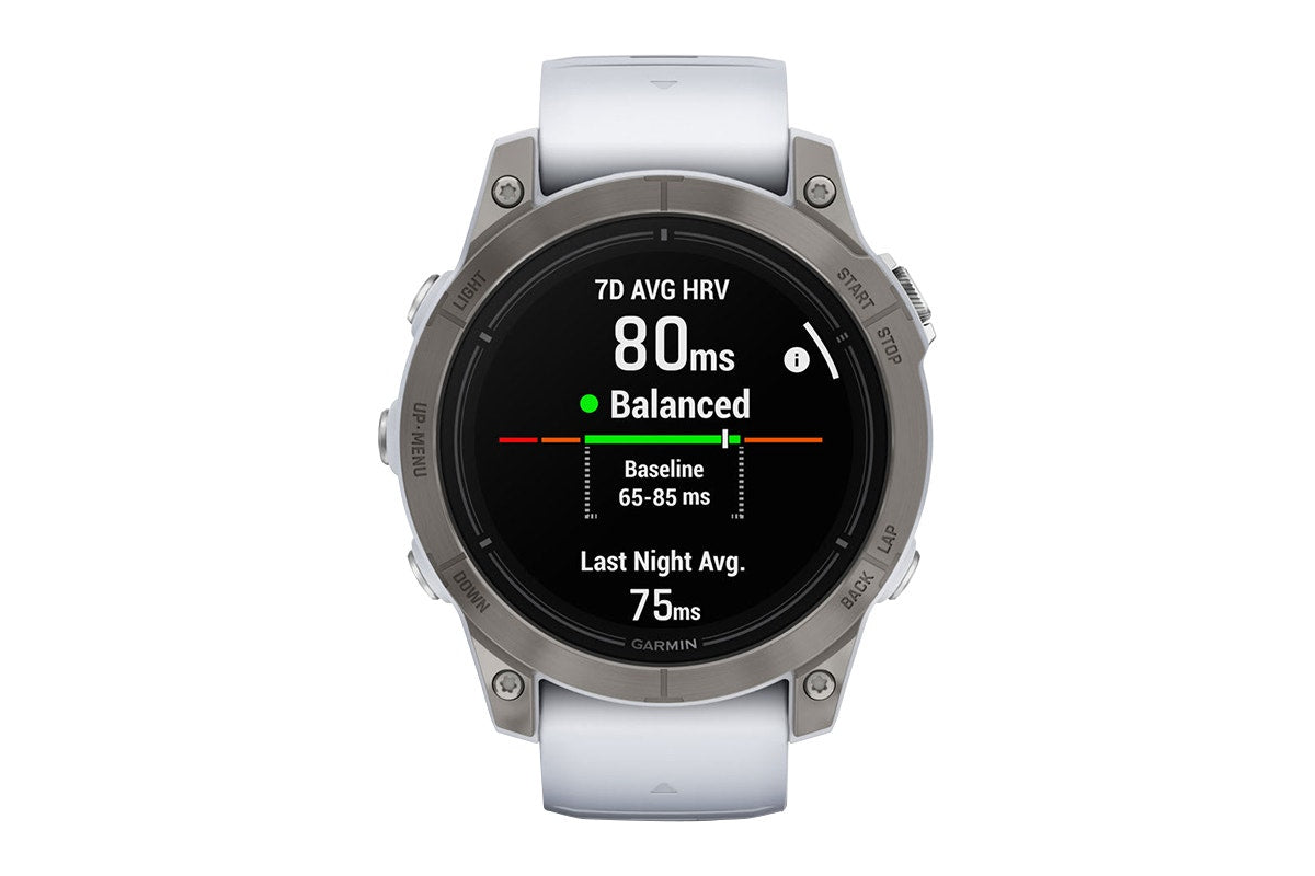 Garmin Epix Pro Gen 2 Sapphire Smart Sports Watch - Titanium with Whitestone Band, 47mm - SuperSaverAU - view 5