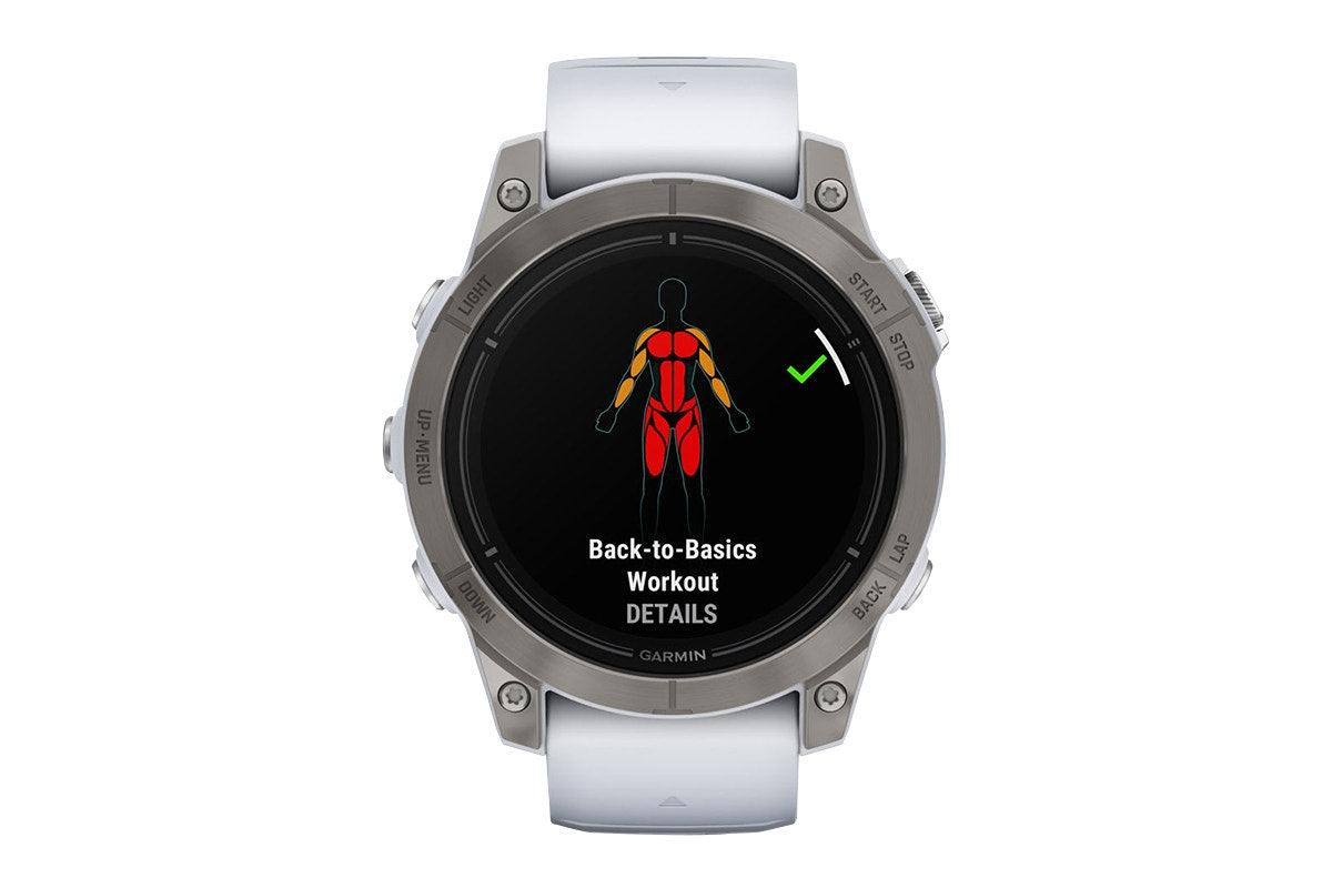 Garmin Epix Pro Gen 2 Sapphire Smart Sports Watch - Titanium with Whitestone Band, 47mm - SuperSaverAU - view 9