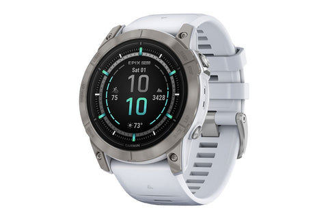 Garmin Epix Pro Gen 2 Sapphire Smart Sports Watch (Titanium with Whitestone Band, 51mm)