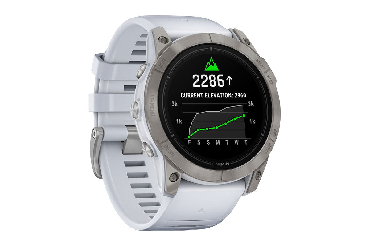 Garmin Epix Pro Gen 2 Sapphire Smart Sports Watch - Titanium with Whitestone Band, 51mm - SuperSaverAU - view 2