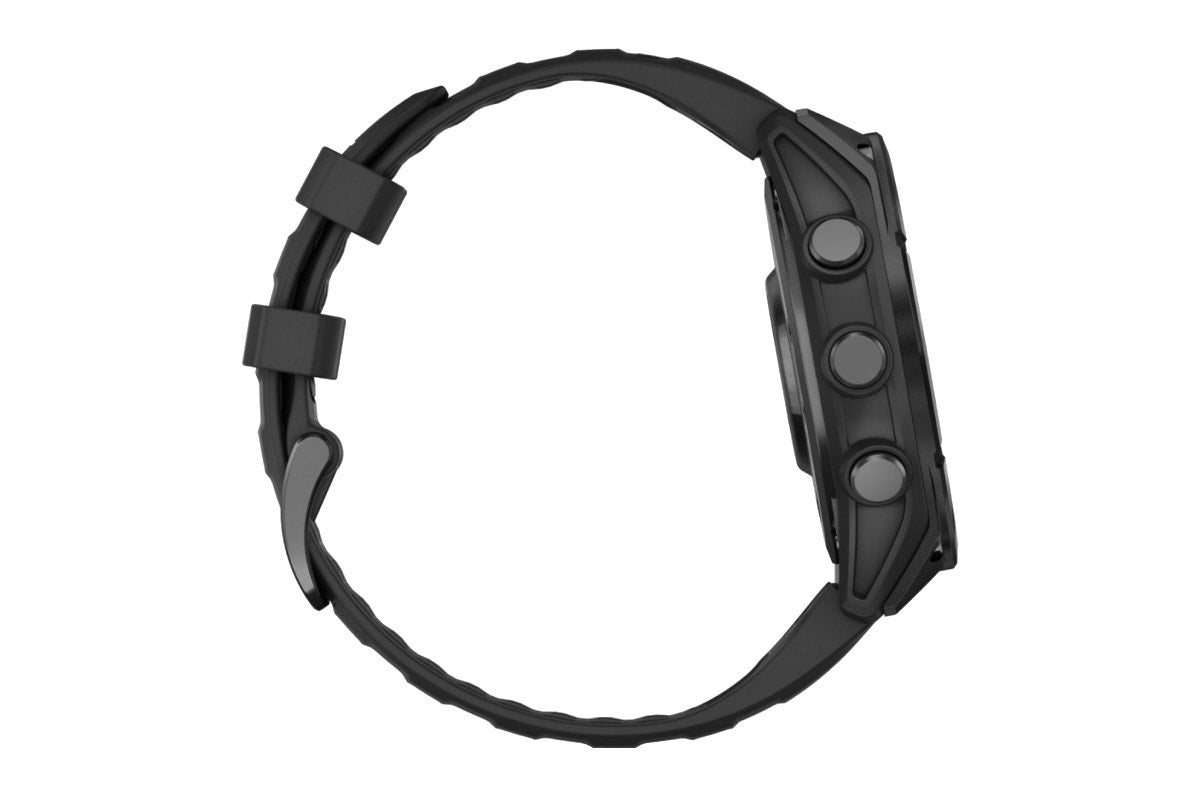 Garmin Fenix 8 AMOLED Smart Sports Watch (Slate Grey with Black Silicone Band, 47mm)