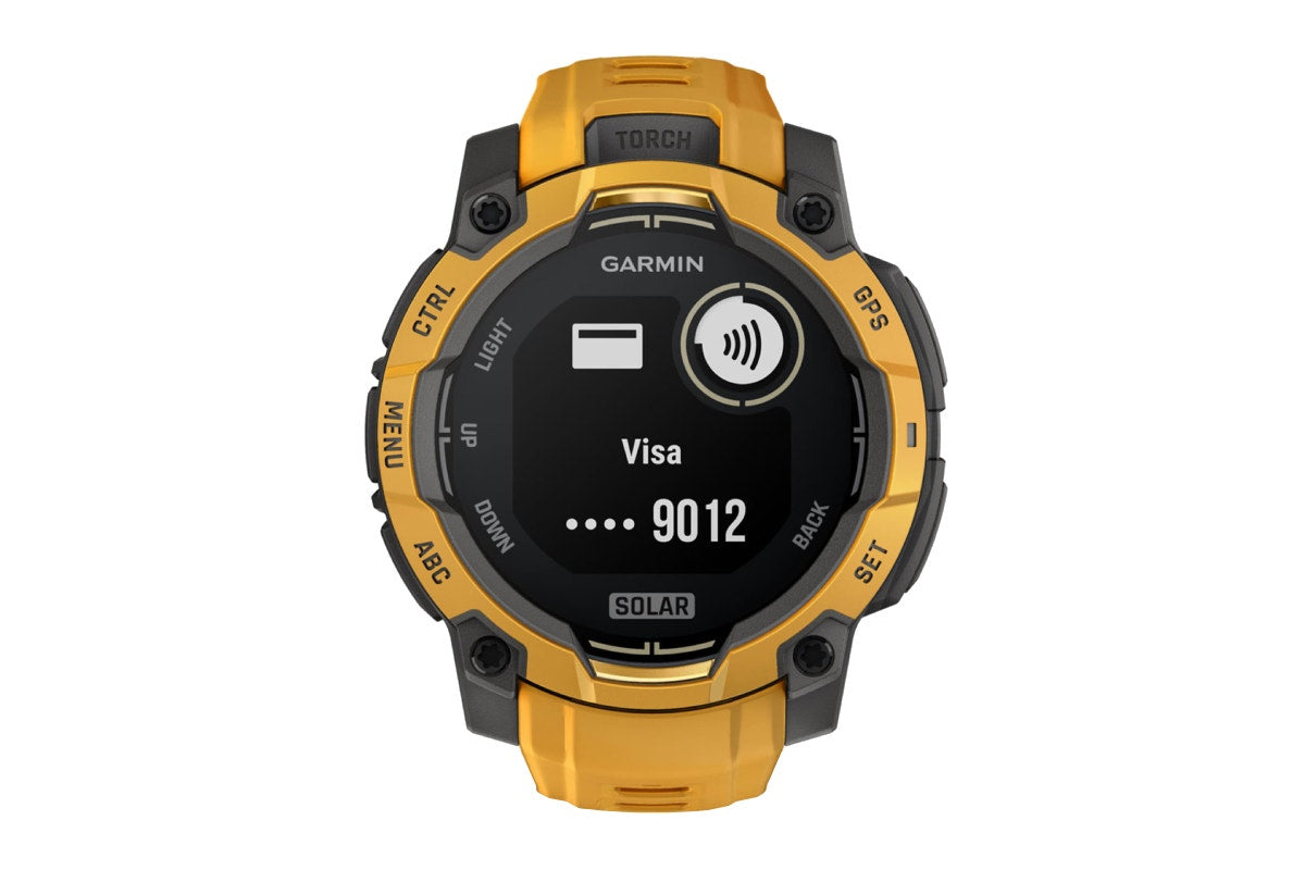 Garmin Instinct 3 Solar Smart Sports Watch (Sunburst with Sunburst/Grey Band, 45mm)