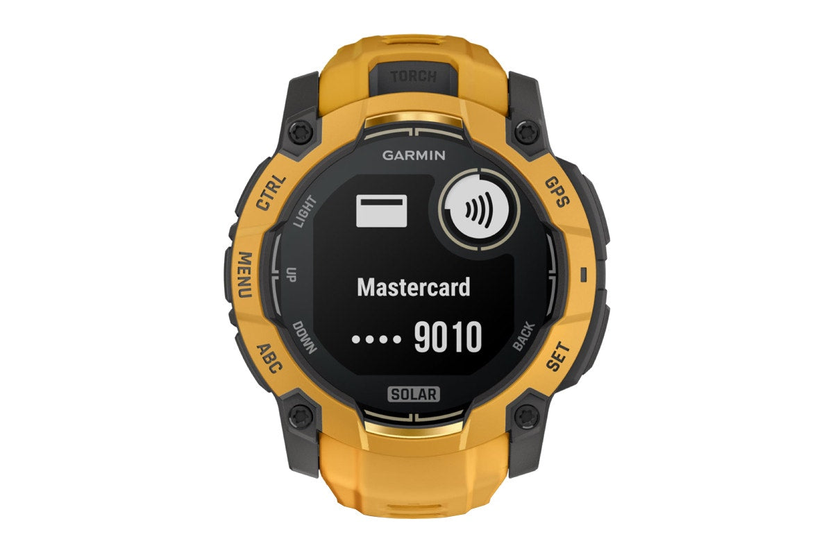 Garmin Instinct 3 Solar Smart Sports Watch (Sunburst with Sunburst/Grey Band, 50mm)