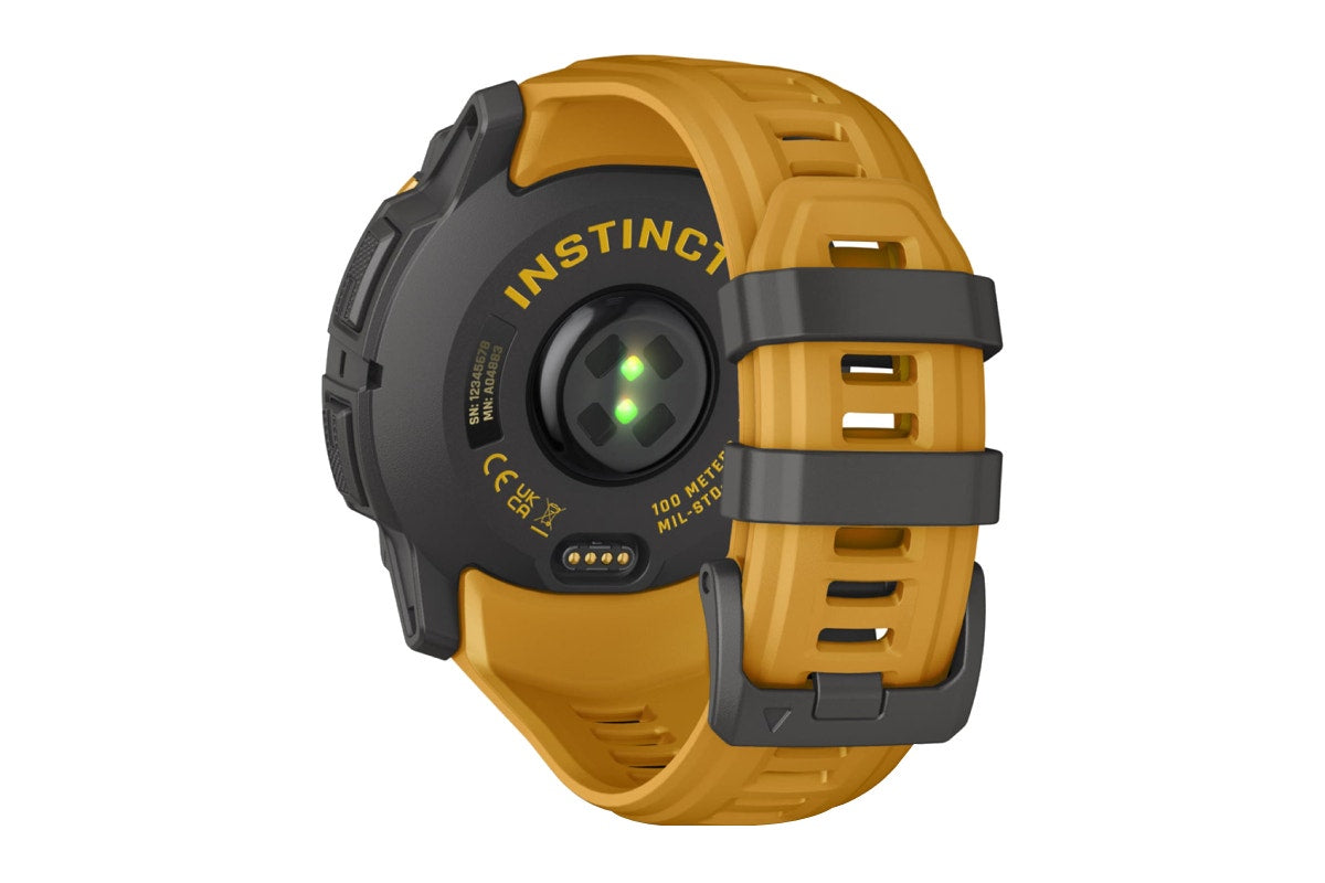 Garmin Instinct 3 Solar Smart Sports Watch (Sunburst with Sunburst/Grey Band, 50mm)