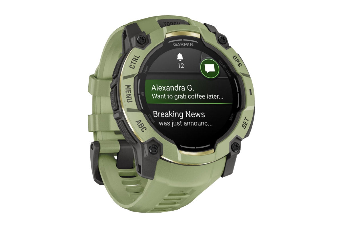 Garmin Instinct 3 AMOLED Smart Sports Watch (Fern Green with Fern Green Band, 50mm)