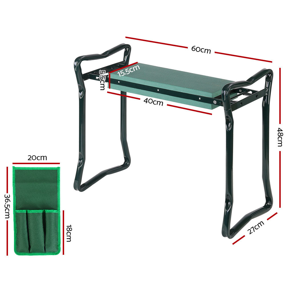 Gardeon 3 in 1 Garden Kneeler Foldable Padded Seat Stool 150kg Capacity