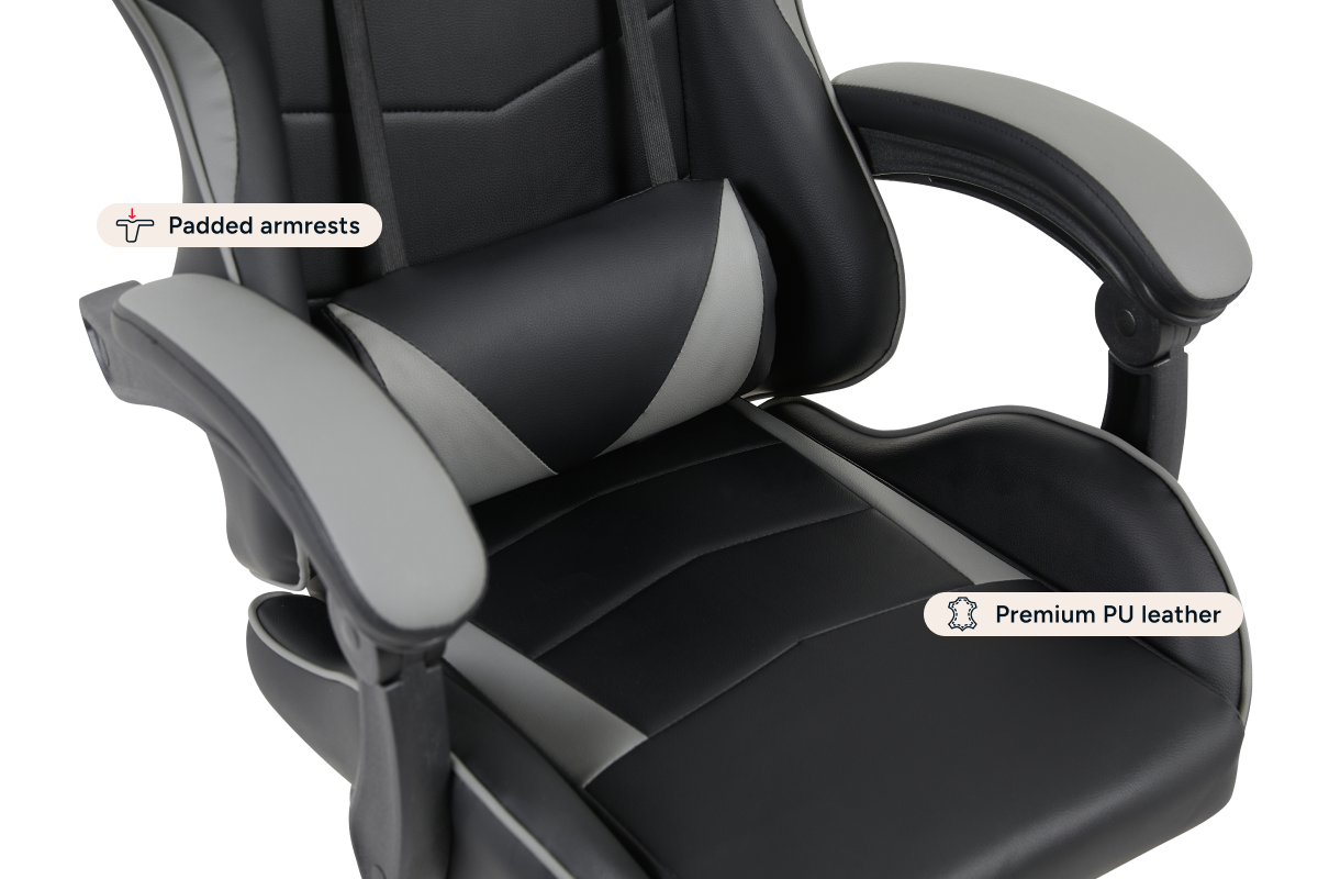 Gorilla Gaming Prodigy Gaming Chair (Black/Grey)