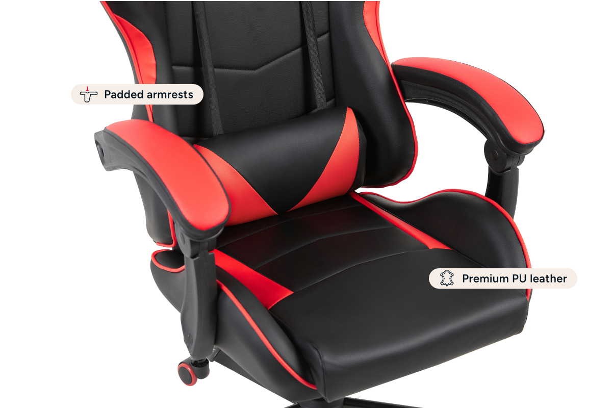 Gorilla Gaming Prodigy Gaming Chair (Black/Red)