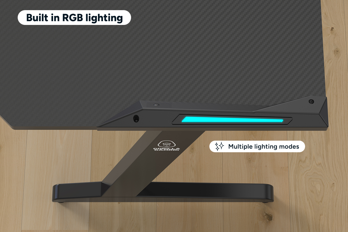 Gorilla Gaming RGB Gaming Desk (120 x 60cm)