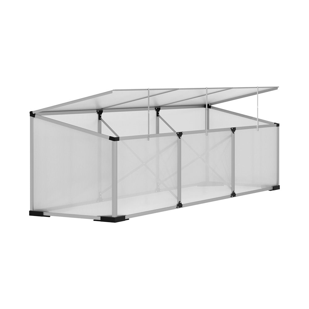 Green Fingers Aluminium Greenhouse 180x50x50CM - UV-Resistant Polycarbonate Panels - SuperSaverAU - view 1