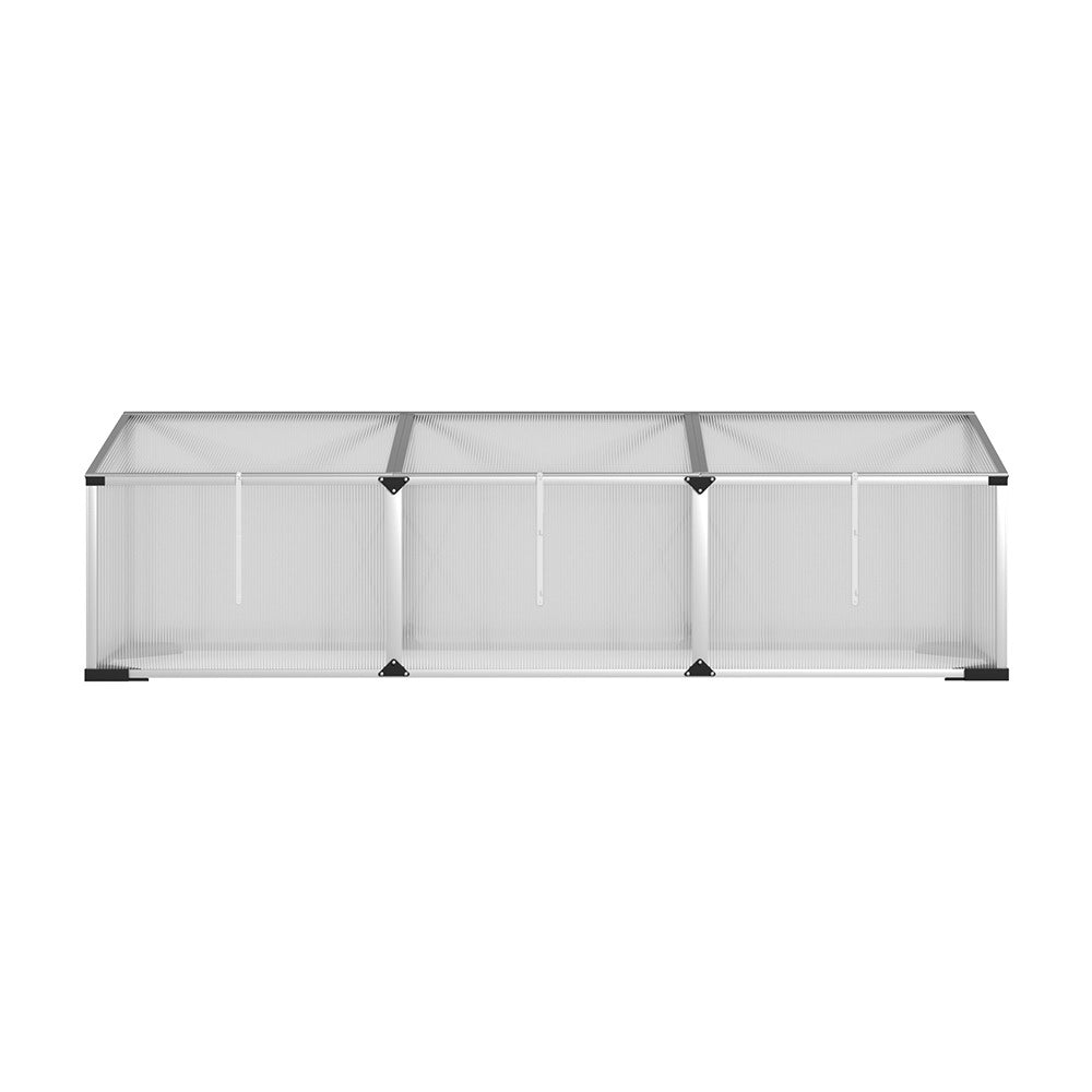 Green Fingers Aluminium Greenhouse 180x50x50CM - UV-Resistant Polycarbonate Panels - SuperSaverAU - view 4