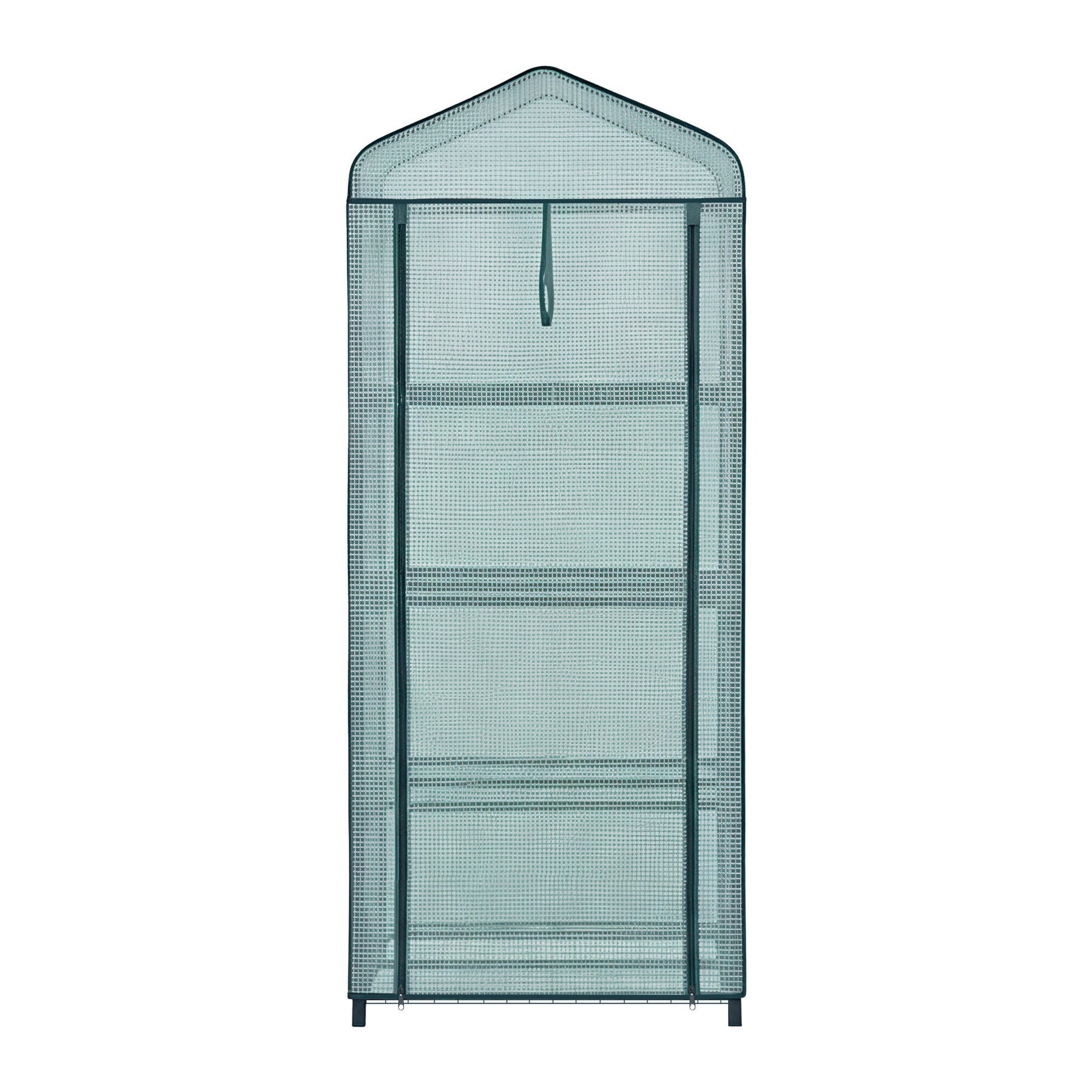 Green Fingers 4-Tier Mini Greenhouse – PE Cover 1.6 x 0.7 x 0.5m