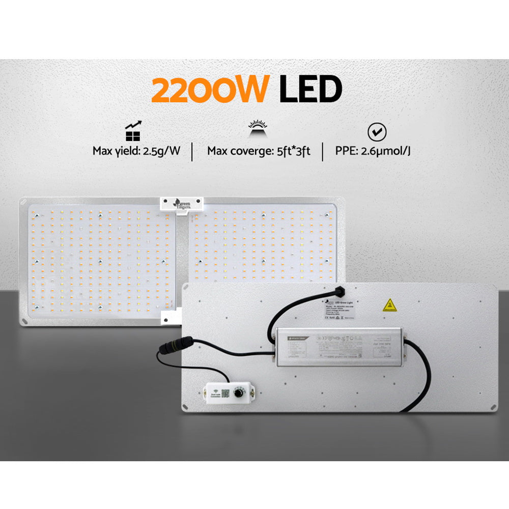 Greenfingers Quantum Board LED Grow Light 220W Full Spectrum with Smart App Control - SuperSaverAU - view 5