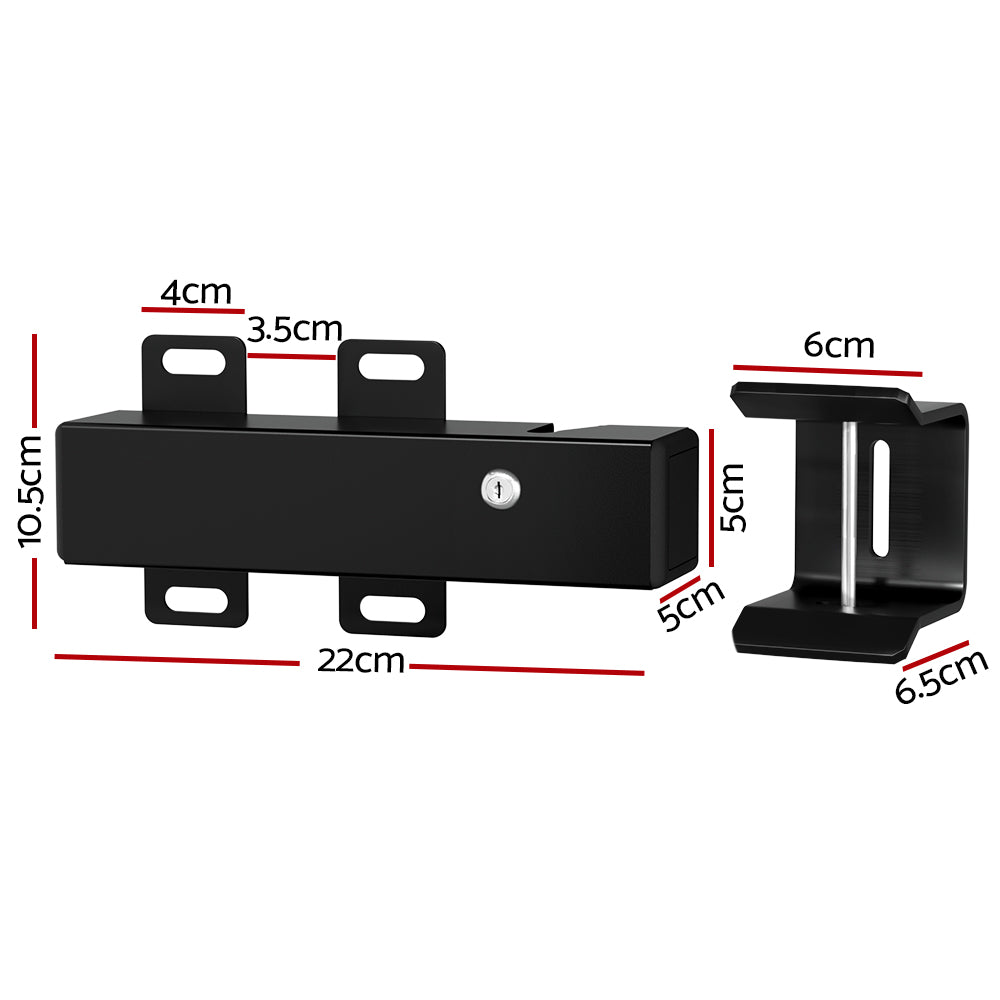 Electric Lock for DC 24V Swing Gate Opener, Heavy Duty Metal, IP44, 5m Cable - SuperSaverAU - view 2